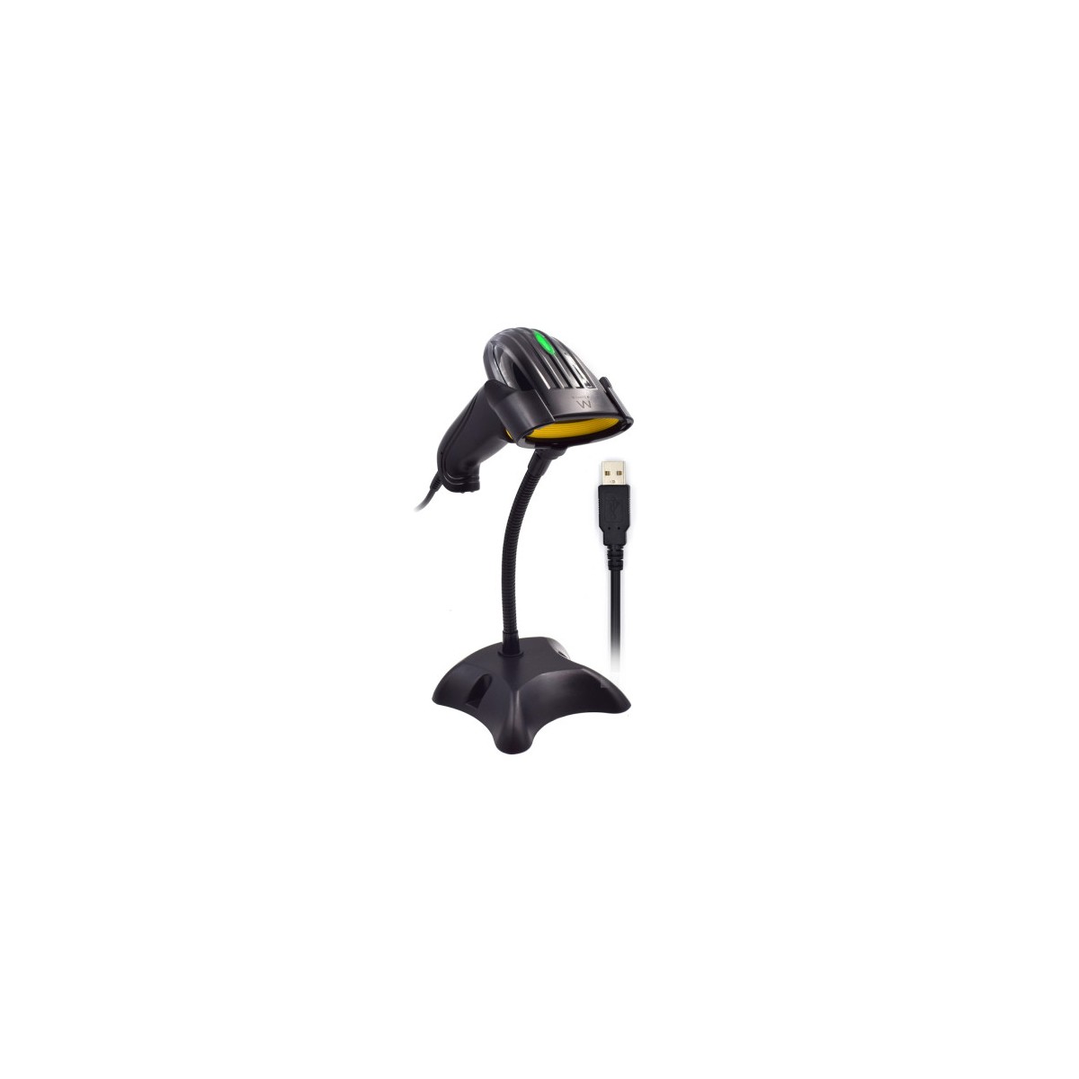 Ewent EW3410 lector de codigo de barras Lector de codigos de barras portatil 2D LED Negro