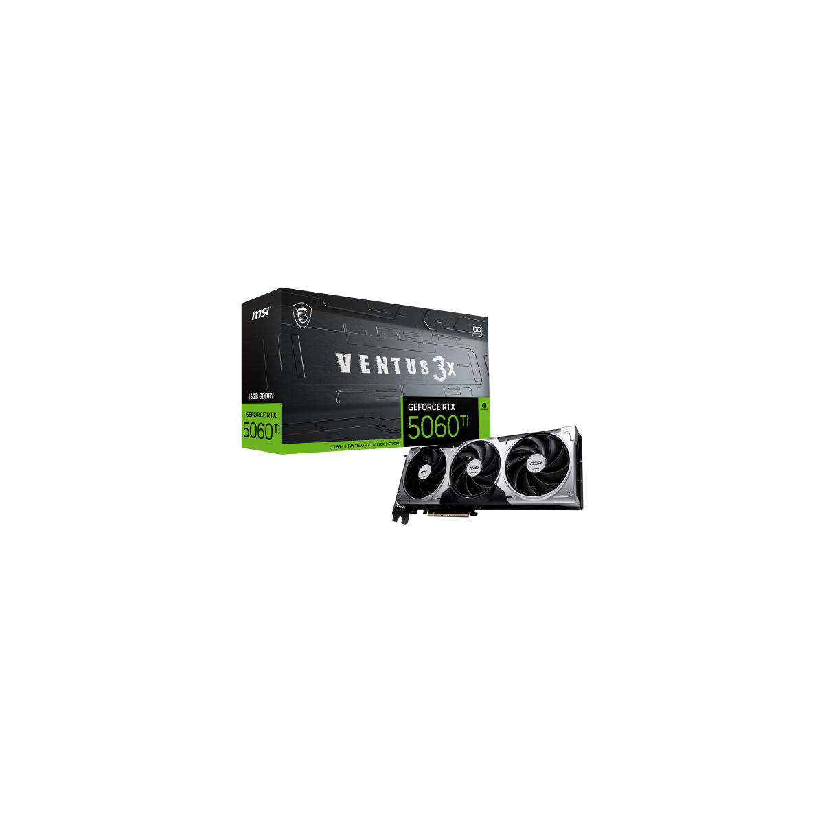 MSI VENTUS GeForce RTX 5060 TI 16G 3X OC NVIDIA 16 GB GDDR7