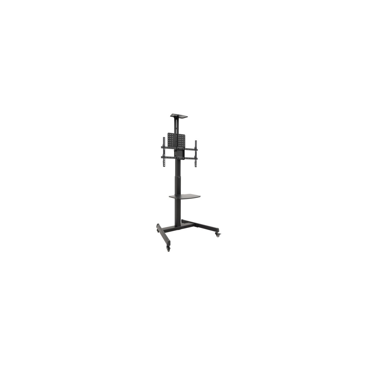 TooQ COMETA Soporte de Suelo con Ruedas con Regulacion de Altura para Pantallas 37 70 Rotacion 90 Negro