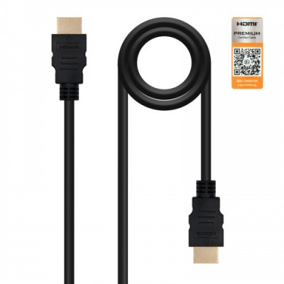 Nanocable HDMI V20 2m cable HDMI HDMI tipo A Estandar Negro