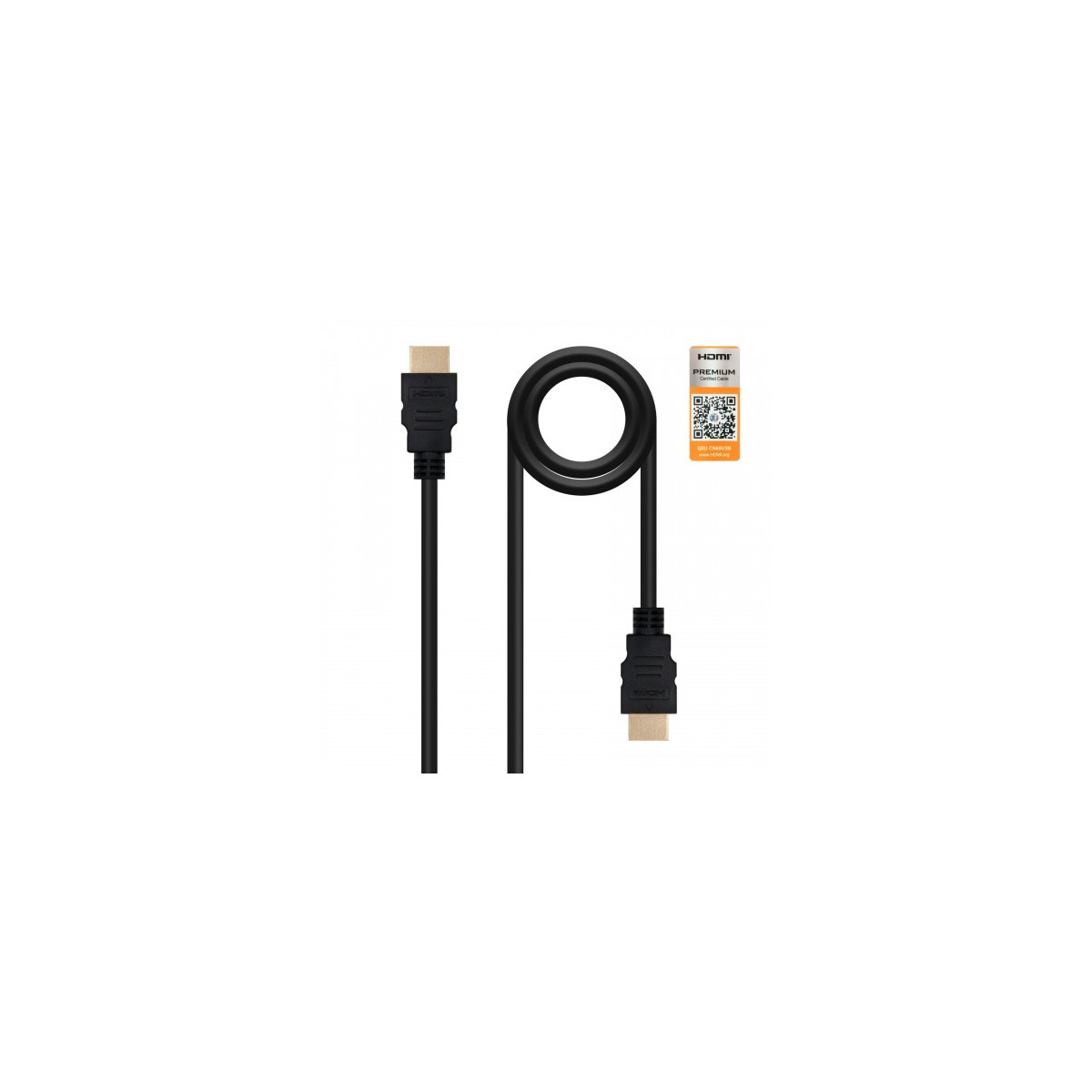 Nanocable HDMI V20 2m cable HDMI HDMI tipo A Estandar Negro