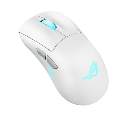 ASUS ROG Keris II Origin WHT raton Juego mano derecha RF Wireless Bluetooth USB Type A optico 42000 DPI