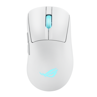 ASUS ROG Keris II Origin WHT raton Juego mano derecha RF Wireless Bluetooth USB Type A optico 42000 DPI