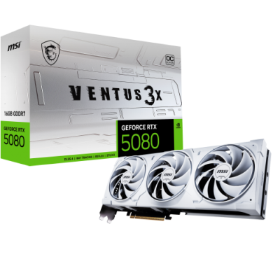 MSI VENTUS GEFORCE RTX 5080 16G 3X OC WHITE tarjeta grafica NVIDIA 16 GB GDDR7