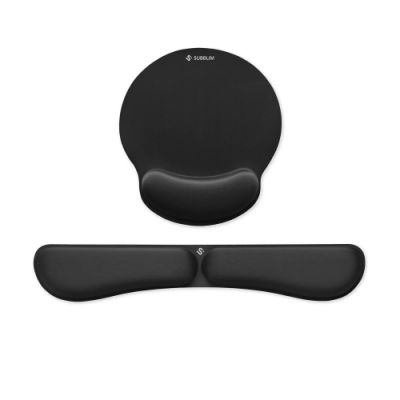 SUBBLIM SUBMP 04E020 descansa munecas Algodon Licra Espuma de memoria Poliuretano PU Negro