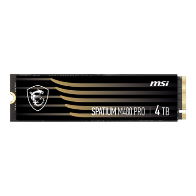 MSI SSD SPATIUM M480 PRO M2 PCIE 4TB PCI Express 40 NVMe 3D NAND