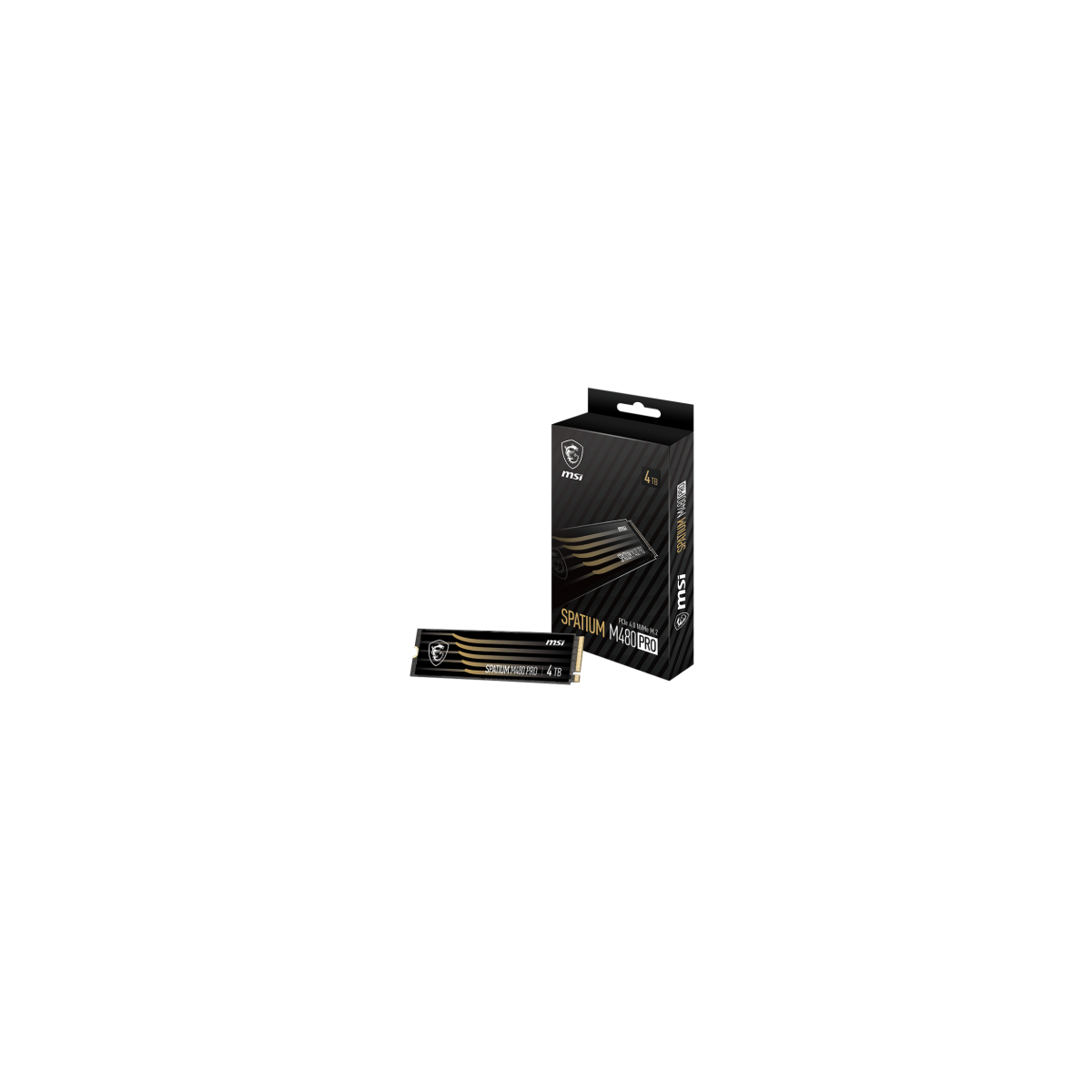 MSI SSD SPATIUM M480 PRO M2 PCIE 4TB PCI Express 40 NVMe 3D NAND