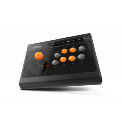 Krom Kumite Panel de mandos tipo maquina recreativa PlayStation 4PlaystationPlaystation 3Xbox One Analogico Digital USB Negro