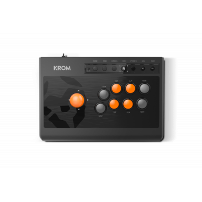 Krom Kumite Panel de mandos tipo maquina recreativa PlayStation 4PlaystationPlaystation 3Xbox One Analogico Digital USB Negro