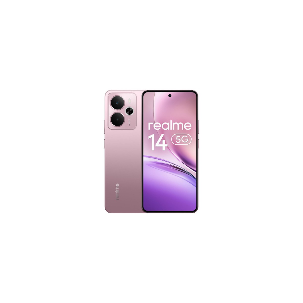 realme 14 169 cm 667 SIM doble Android 15 5G 12 GB 256 GB 5860 mAh Rosa