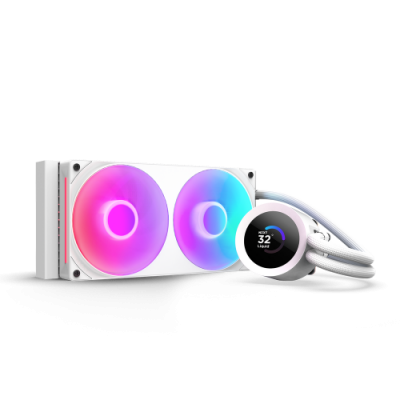 NZXT Kraken Plus RGB 240 Procesador Sistema de refrigeracion liquida todo en uno 12 cm Blanco