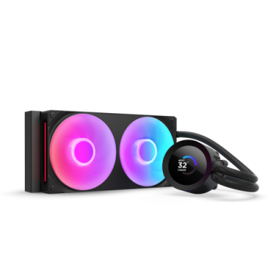 NZXT Kraken Plus RGB 240 Procesador Sistema de refrigeracion liquida todo en uno 12 cm Negro