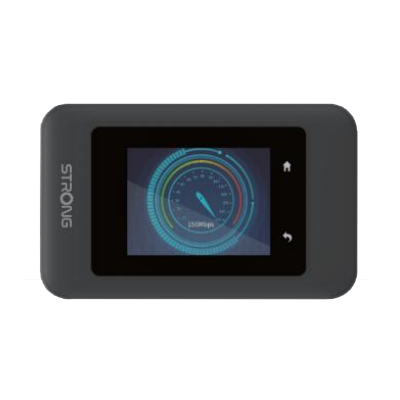 Strong 4G LTE MiFi Hotspot Router Wi Fi 1200 router inalambrico Doble banda 24 GHz 5 GHz Negro
