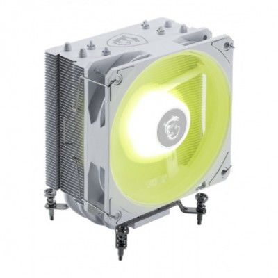 VENTILADOR CPU MSI MAG COREFROZR AA13 WHITE AIRELGA 1700 1851AM5 AM4120X120X252100RPM3011DBAARGB GEN1CYCLOBLADRE DESIGN