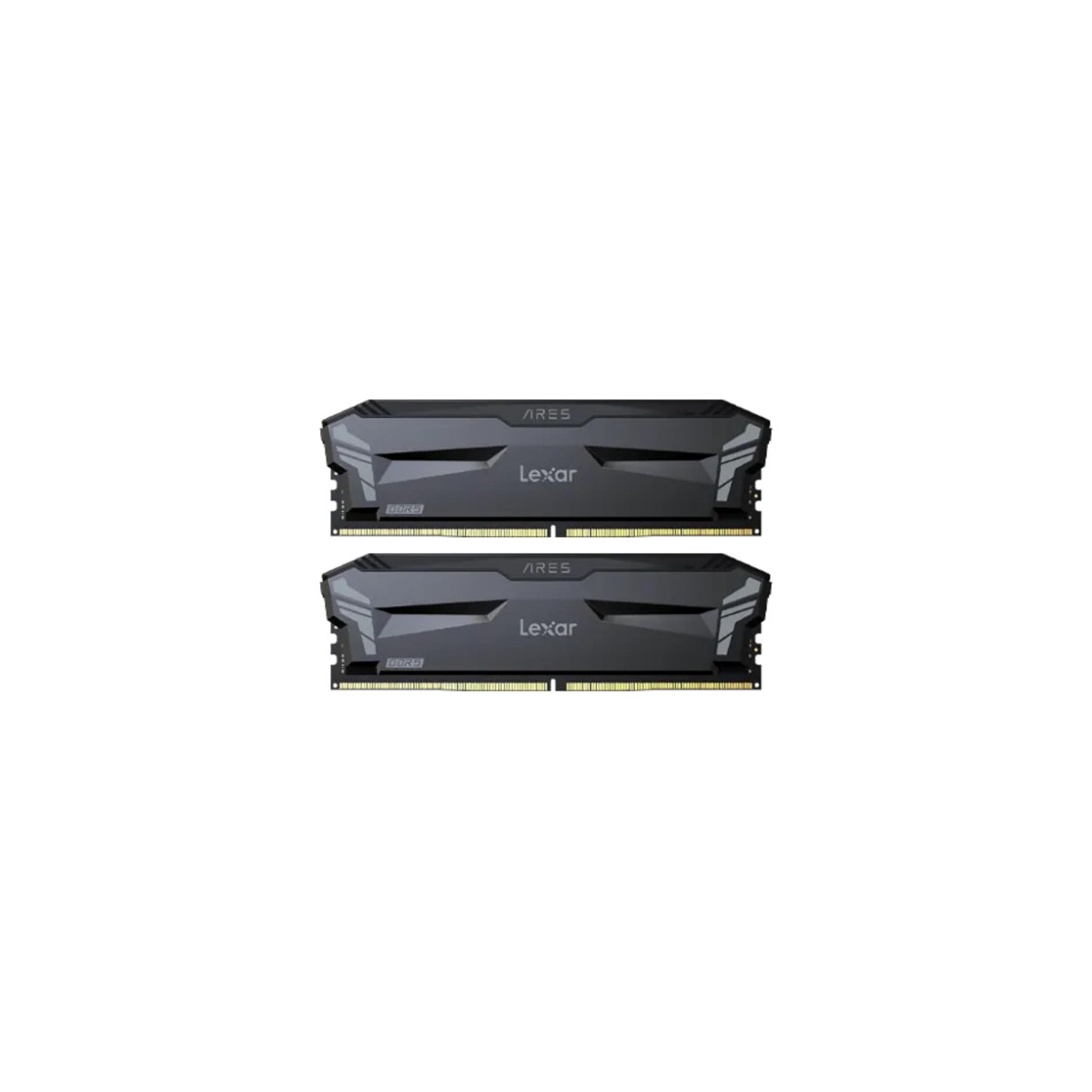 LEXAR MEMORIA ARES DDR5 6000 CL32 135V MEMORY WITH HEATSINK NON RGB LIGHTING DUAL PACK BLACK COLOR