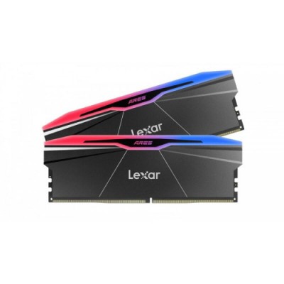 LEXAR MEMORIA ARES 20 DDR5 6000 CL30 135V MEMORY WITH HEATSINK AND RGB LIGHTINGDUAL PACK BLACK COLOR