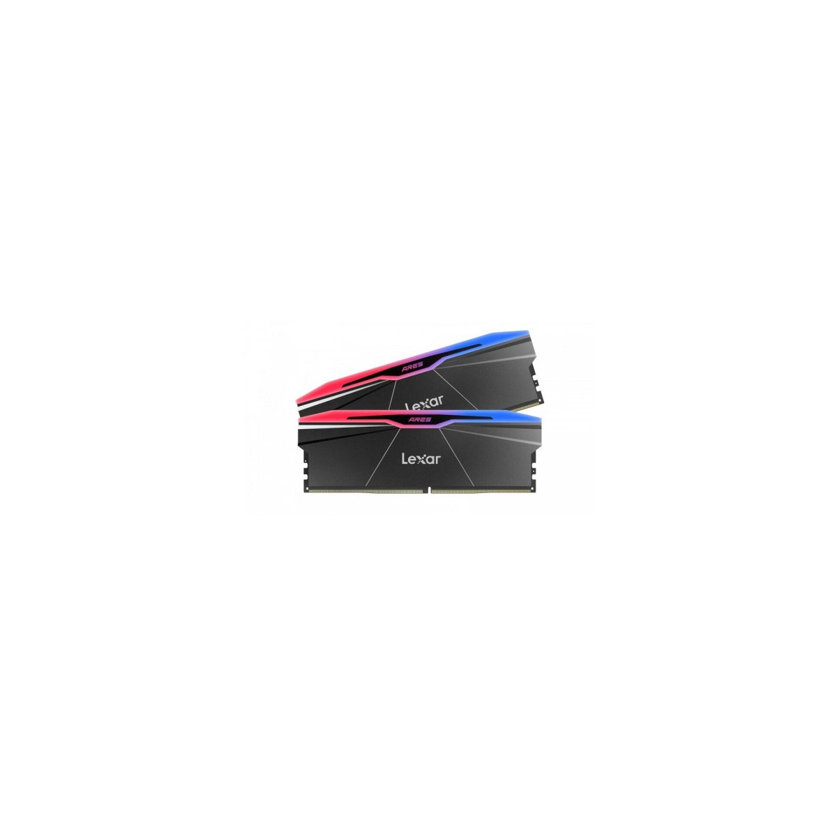 LEXAR MEMORIA ARES 20 DDR5 6000 CL30 135V MEMORY WITH HEATSINK AND RGB LIGHTINGDUAL PACK BLACK COLOR