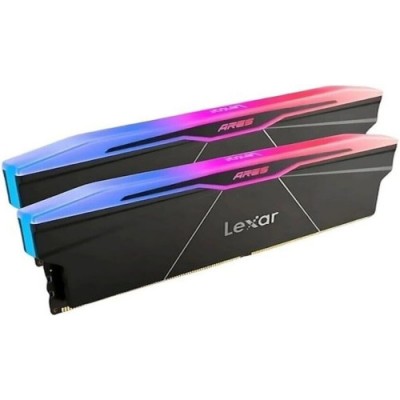 LEXAR MEMORIA ARES 20 16 GB DDR5 6000 CL28 135V MEMORY WITH HEATSINK AND RGB LIGHTINGDUAL PACK BLACK COLOR