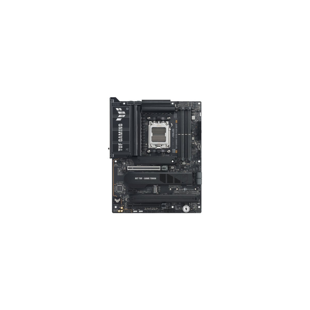 PLACA ASUS TUF GAMING X870E PLUS WIFI7AMDAM5X870E4DDR5256GB1HDMI2USB44SATA34M225GBLANWIFI7BT549USB32ATX