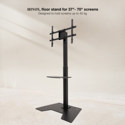TooQ Soporte Elevador Multiusos para Monitor Portatil Negro