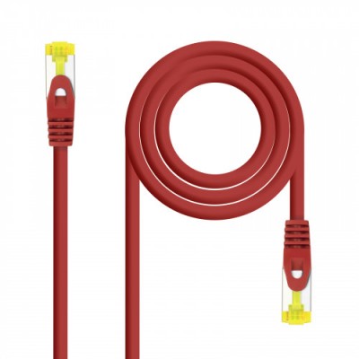 Nanocable Cable de red latiguillo RJ45 LSZH Cat6A SFTP AWG26 Rojo 05m