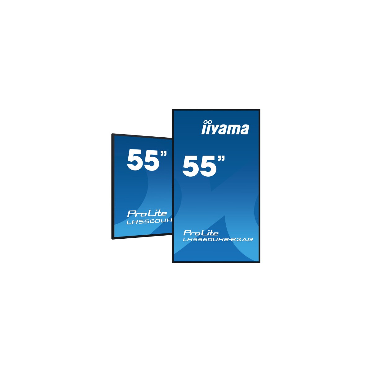 MONITOR IIYAMA 55 UHD 500CD M2 LANDSCAPE PORTRAIT MM 2X 10W 3X HDMI USB 20 X2 WIFI LAN MEDIA PLAY USB CONTROL LAN RS232C IISIGN