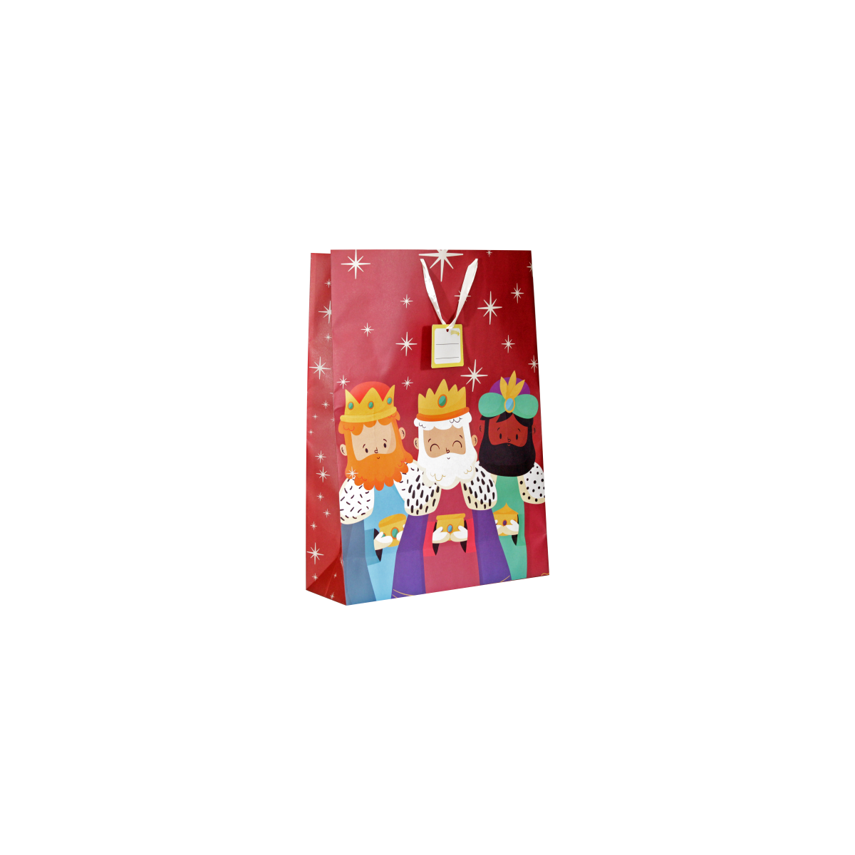 BOLSA JUMBO REYES MAGOS 40X70X18 CM COLORES SURTIDOS BISMARK 333602
