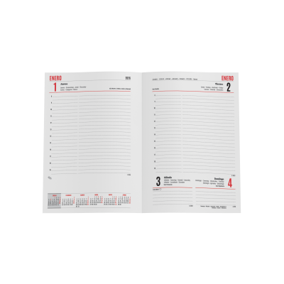 AGENDA 2026 PARIS D P 15x21 ROJO CASTELLANO INGRAF 356412