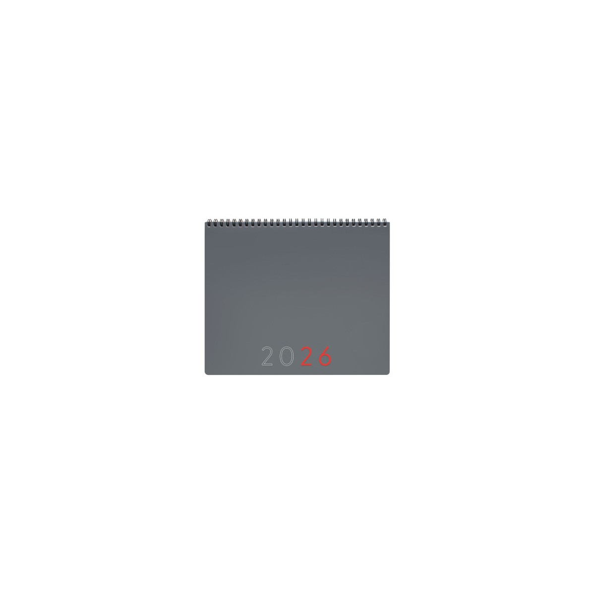 PLANIFICADOR 2026 MES VERTICALNOTAS 250X200MM GRIS INTERNACIONAL FINOCAM 625505026