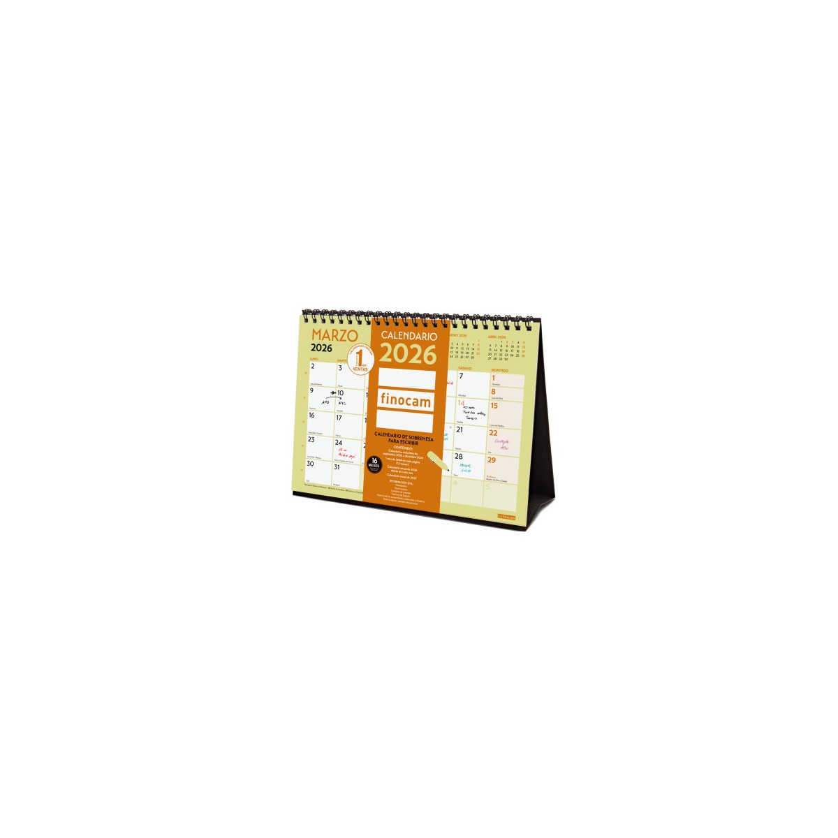 CALENDARIO 2026 SOBREMESA NEUTRO ESCRIBIR GRAFIK S 210X150MM FINOCAM 787200126