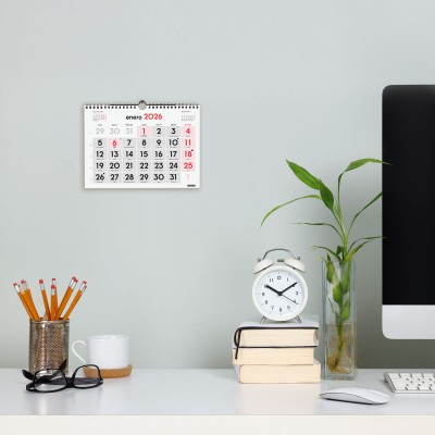 CALENDARIO 2026 NEUTRO PARED NUMEROS GRANDES S 210X150MM FINOCAM 780200026