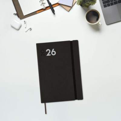 AGENDA 2026 DYNAMIC MARA Y10 140X204MM DIA PAGINA NEGRO FINOCAM 621166026