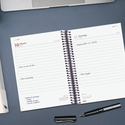 AGENDA 2026 BASIC OPAQUE E10 155X212MM DIA PAGINA AZUL FINOCAM 742911026