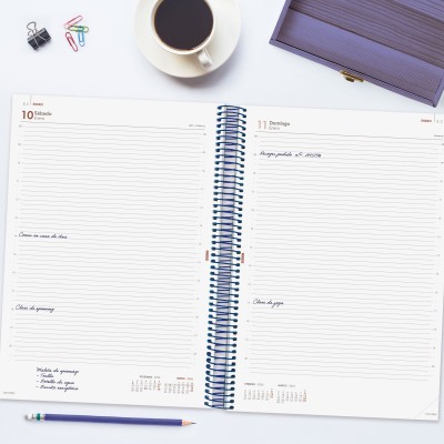 AGENDA 2026 BASIC YEAR E40 210X297MM DIA PAGINA AZUL FINOCAM 741111026
