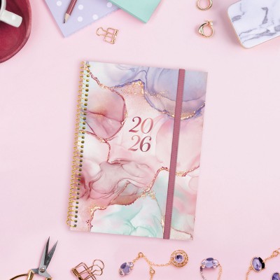 AGENDA 2026 TRENDY DESIGN E10 155X212MM DIA PAGINA GOLDY FINOCAM 742312626