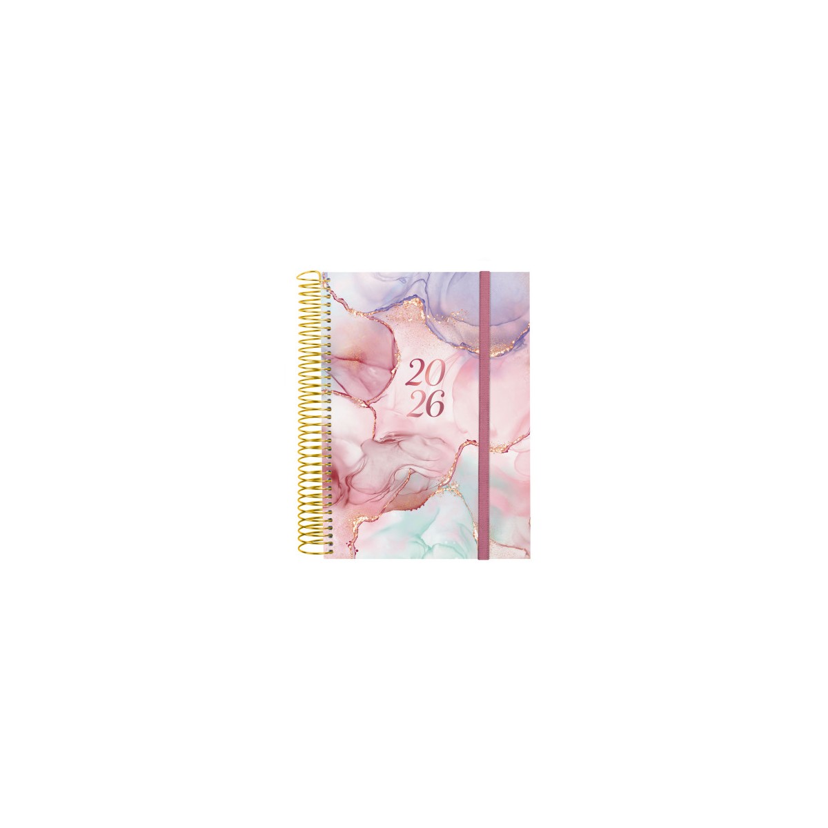 AGENDA 2026 TRENDY DESIGN E10 155X212MM DIA PAGINA GOLDY FINOCAM 742312626