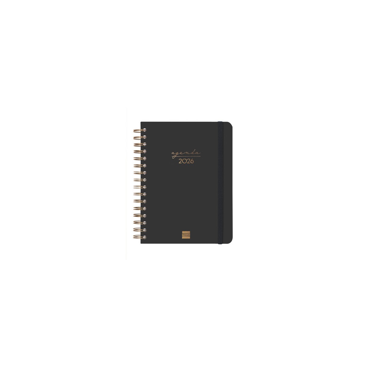 AGENDA 2026 TRENDY ALMA E10 155X212MM DIA PAGINA NEGRO FINOCAM 762040126