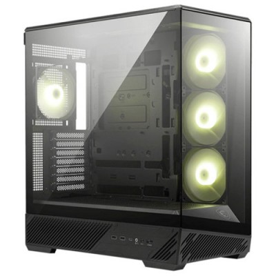 CAJA MSI MAG PANO 130R PZ3X252X25 353X1201X120MM ARGB2XUSB321USB32 TYPE CAUDIOMICROMID TOWERNEGRA