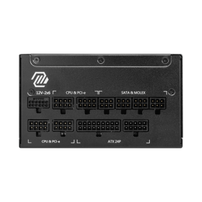 MSI MAG A1000GL PCIE5 II unidad de fuente de alimentacion 1000 W 24 pin ATX ATX Negro