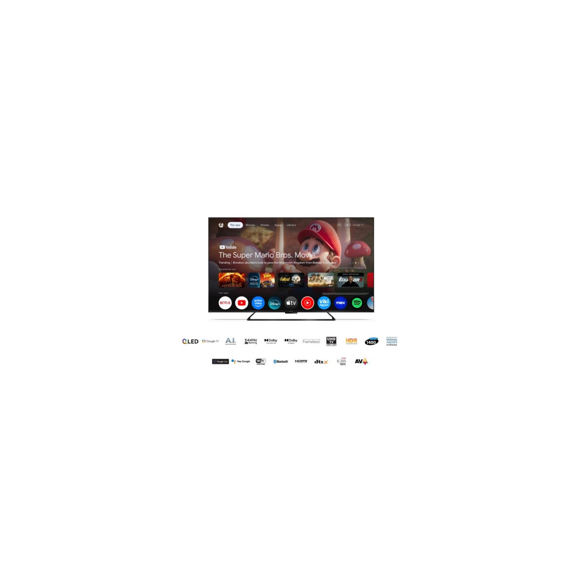 SHARP 65HR7265E GOOGLE TV 65