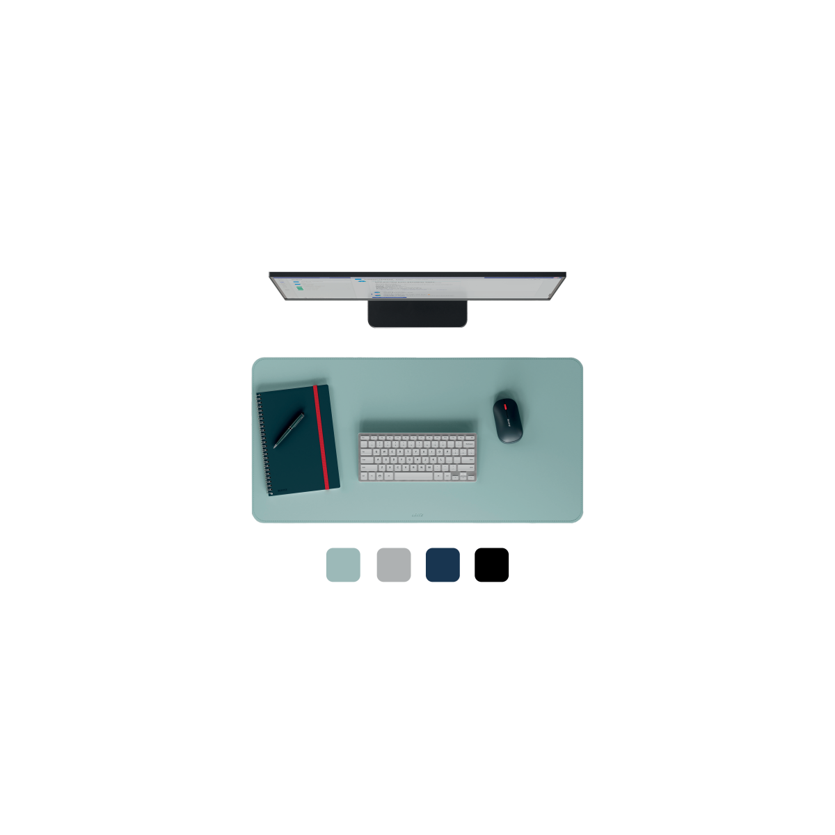 ALFOMBRILLA DE SOBREMESA 80 X 40 CM AZUL OSCURO LEITZ 53820068