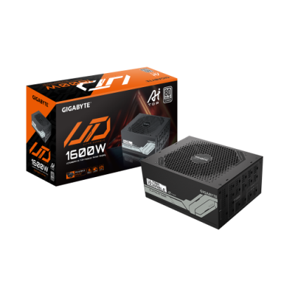 GIGABYTE UD1600PM PG5 AI TOP Fuente de Alimentacion PCIe 50 80 PLUS Platinum Diseno totalmente modular Ventilador de 120 mm Com