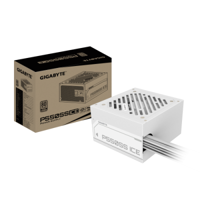 GIGABYTE P550SS ICE Fuente de Alimentacion PCIe 50 80 PLUS Silver Ventilador de 120 mm Compatible con ATX 30 Enchufe EU