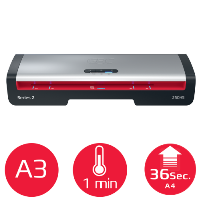 PLASTIFICADORA MODELO 250HS DIN A3 COLOR PLATA GBC 4410071EU