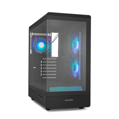 NOX Hummer NXHUMMERSIGNALBK carcasa de ordenador Midi Tower Negro