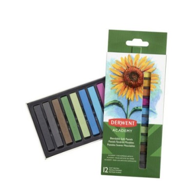 Derwent Academy Pintura al pastel Suave Multicolor 12 piezas