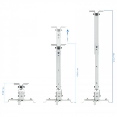 TooQ PJ2012T W montaje para projector Techo Blanco