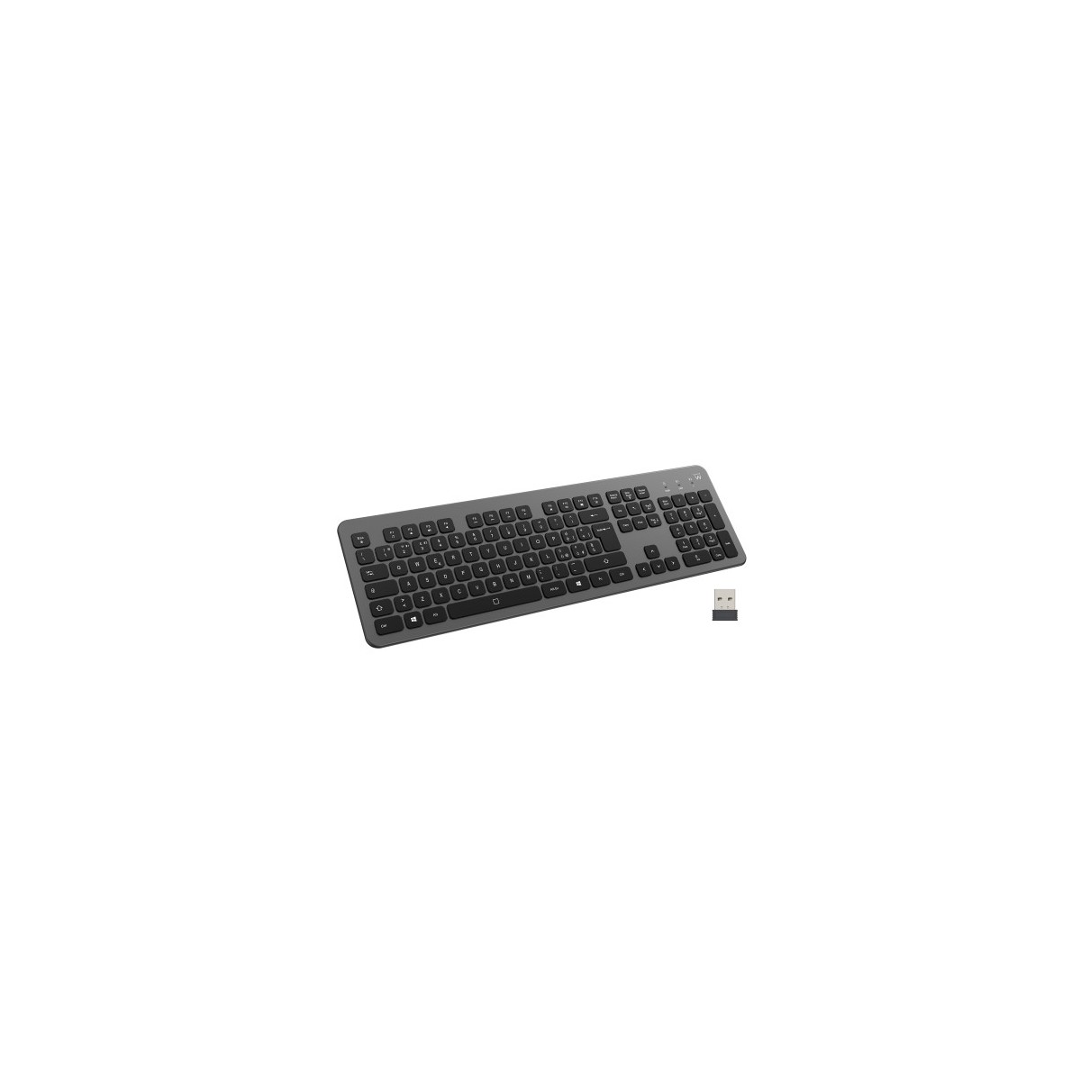 EWENT TECLADO SLIM MULTICONEXION BT Y WIFI RETROILUMINADO