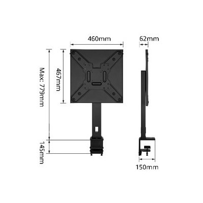 Ewent EW1543 soporte para TV 1397 cm 55 Negro