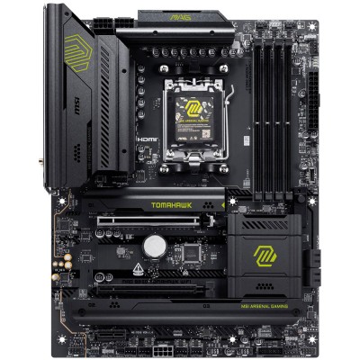 PLACA MSI MAG B850 TOMAHAWK WIFIAMDAM5B8504DDR5256GB1HDMI4SATA32M25GBLANWIFI7BT544USB322 TYPE CATX